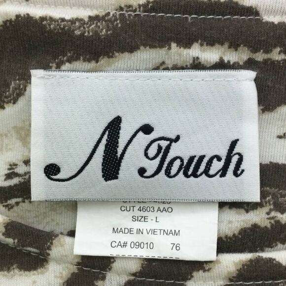Ntouch Zebra Print Quarter Length Sleeve Large - Picture 3 of 4